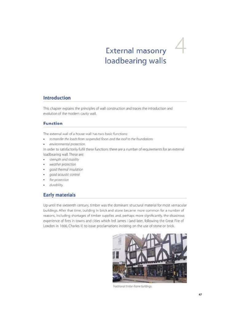 Masonry Walls: History & Construction | PDF | Mortar (Masonry) | Brick