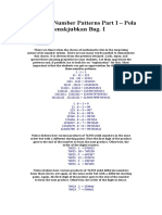 Surprising Number Patterns Part I - Pola Bilangan Menakjubkan Bag. I