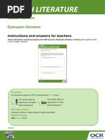 234413 Dystopian Literature Teacher Instructions Lesson Element