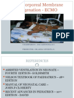 Subject Seminar On Extra Corporeal Membrane Oxygenation - ECMO