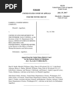 Farrell-Cooper Mining v. DOI, 10th Cir. (2017)