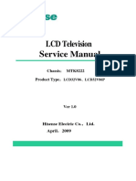 LCD Television Service Manual: Chassis MTK8222 Product Type