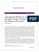 Anti-Migrant Rhetoric in Georgia: Do Far-Right Groups Threaten Georgia's Pro-European Discourse?