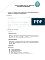 Esquema Del Informe Final Del Trabajo de Investigacion Cientifica