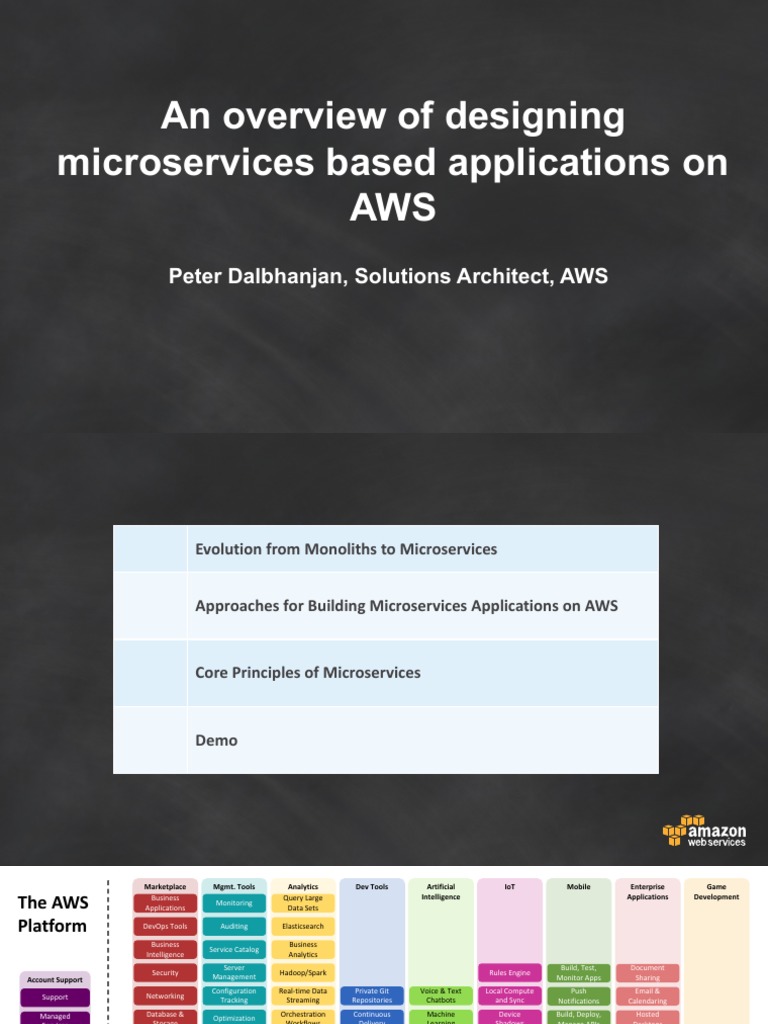 Designing Microservices on AWS Overview | PDF | Databases | Application ...