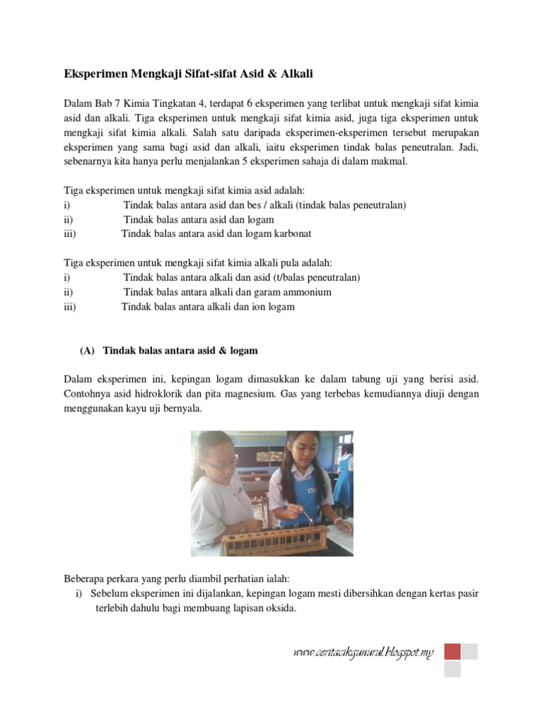 Eksperimen Asid Alkali Pdf