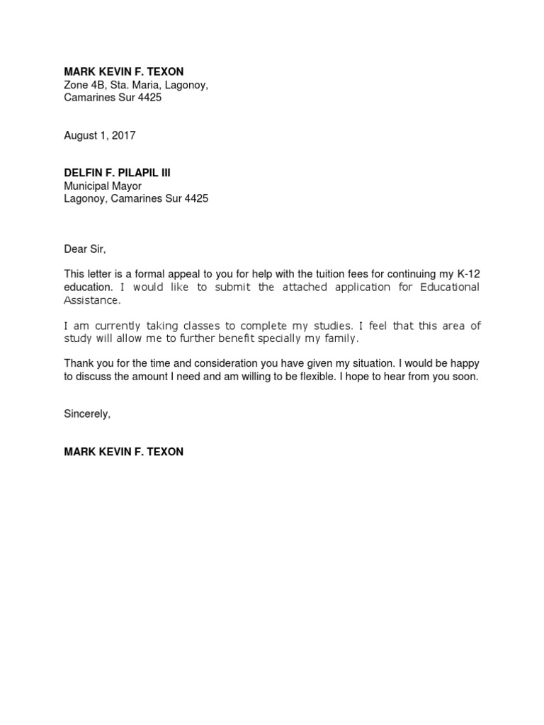 Letter of Assistance Doctor Of Philosophy Academia Free 30day