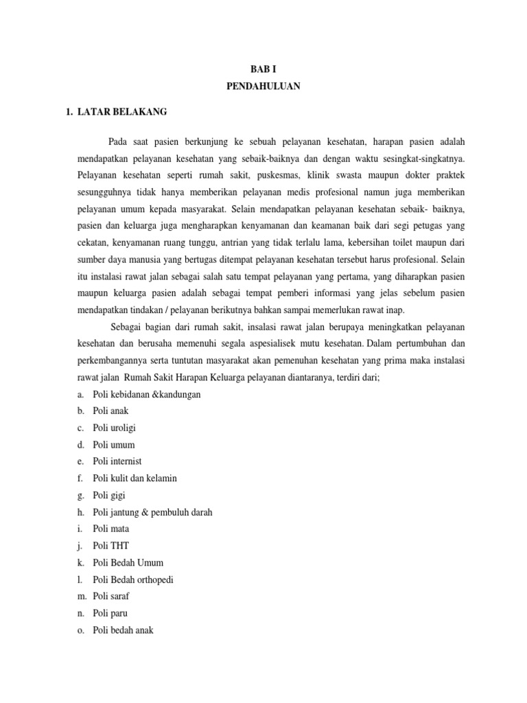 Pedoman Pelayanan Rawat Jalan Pdf