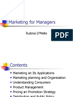 Marketing For Managers