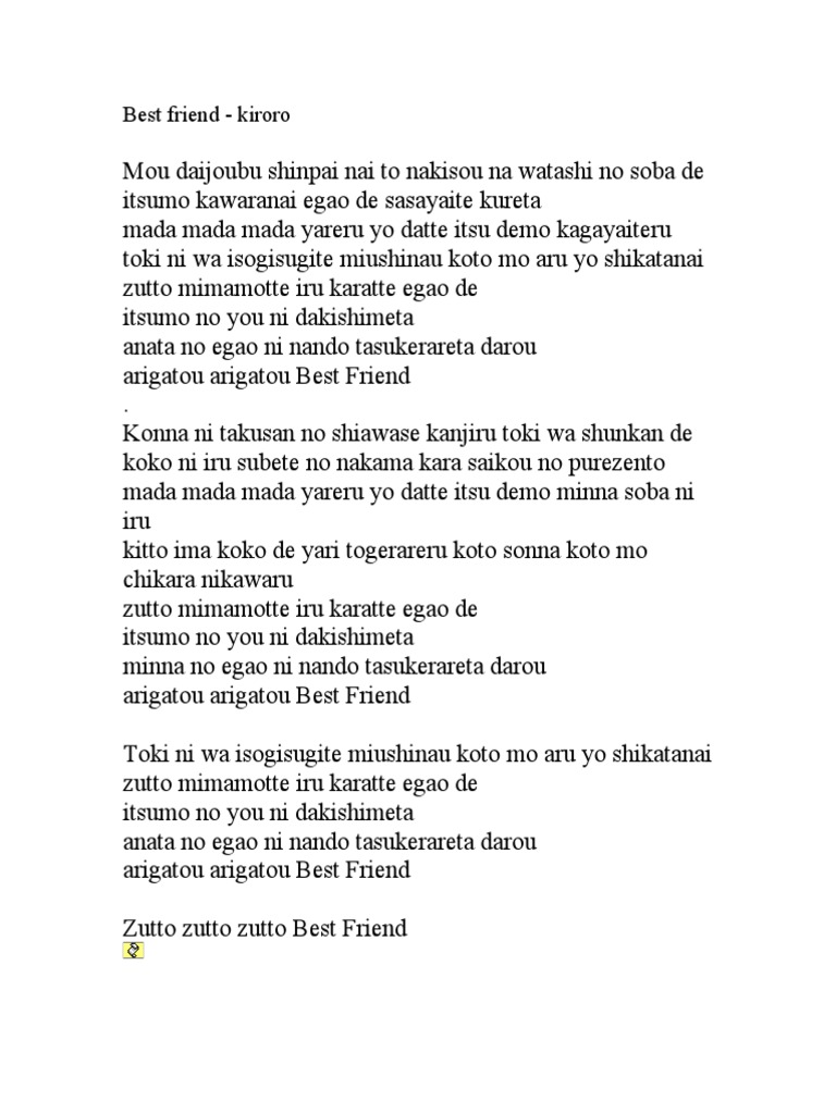 Kiroro Best Friend Mp3 3kbps