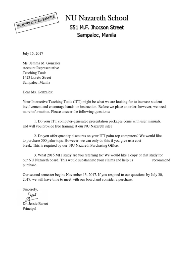 inquiry-letter-sample-pdf