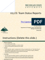 Team Company Name Status Report Presentation
