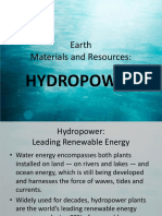 Earth Materials and Resources:: Hydropower