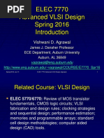 ELEC 7770 Advanced VLSI Design Spring 2016: Vishwani D. Agrawal