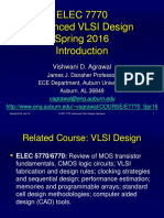 ELEC 7770 Advanced VLSI Design Spring 2016: Vishwani D. Agrawal