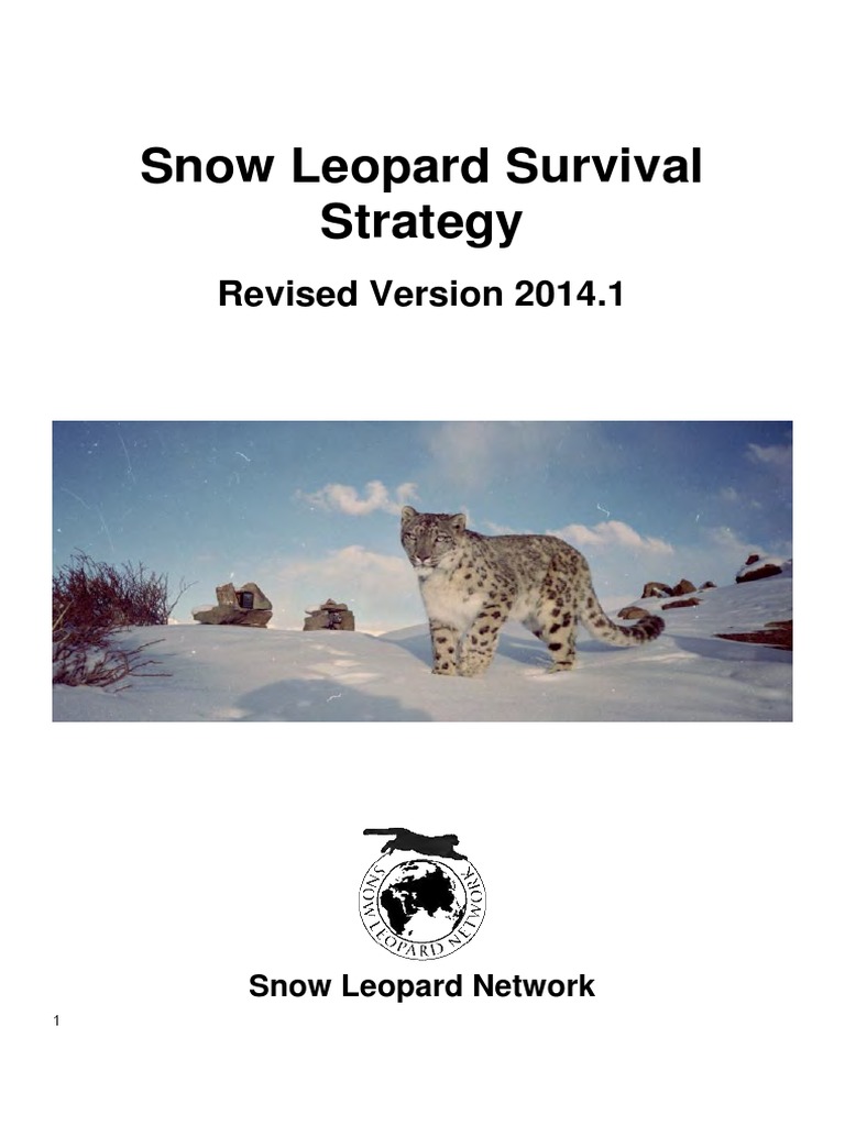 Snow Leopard Survival Strategy 2014.1-Reduced-Size | PDF | Qinghai