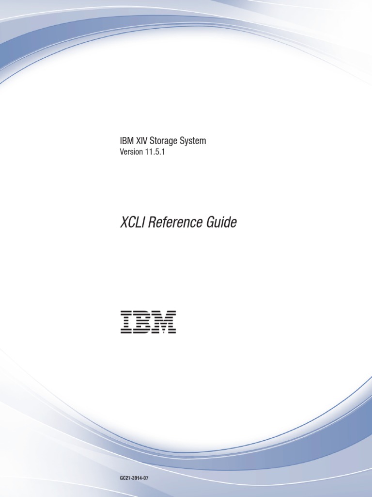 Xiv 11.5.1 Xcli | PDF | Solid State Drive | Command Line Interface