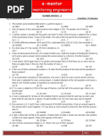 Mentoring Engineers: Number System - 3 No. of Questions: 40 Duration: 75 Minutes