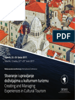 Creating and Managing Experiences in Cultural Tourism (Conference Catalogue)