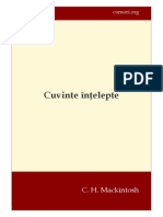 C. H. Mackintosh-Cuvinte Înţelepte PDF