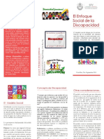 Triptico Modelo Social de La Discapacidad PDF