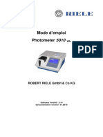 Mode D'emploi Photometer 5010: Robert Riele GMBH & Co KG