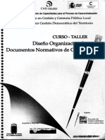 Curso Taller Diseñño Organizacional y Documentos Normativos de Gestion