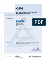 Certificate: ISO 9001:2015, ISO 14001:2015 and BS OHSAS 18001:2007