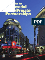 Successful Public/Private Partnerships: Ten Principles For