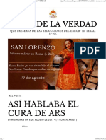 Así Hablaba El Cura de Ars - Amor de La Verdad