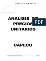 Analisi de Precios Unitarios - Capeco