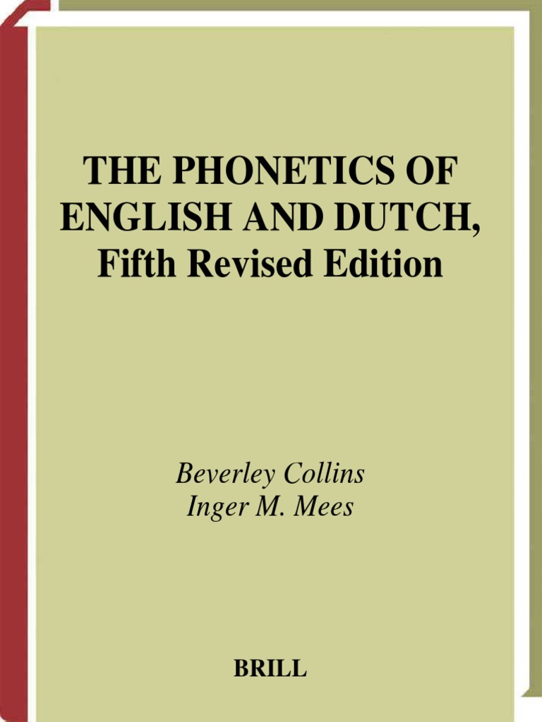 Phonetics Of English And Dutch Pdf