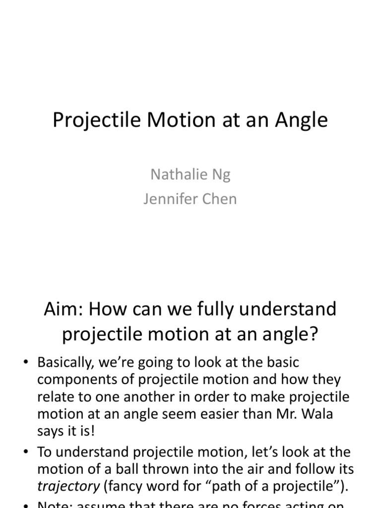 Understanding Projectile Motion | PDF | Trajectory | Mechanical Engineering