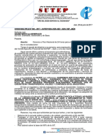 Convocatoria A Paro Nacional de 24 Horas - Oficio