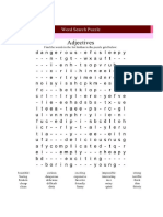 Adjectives Wordsearch