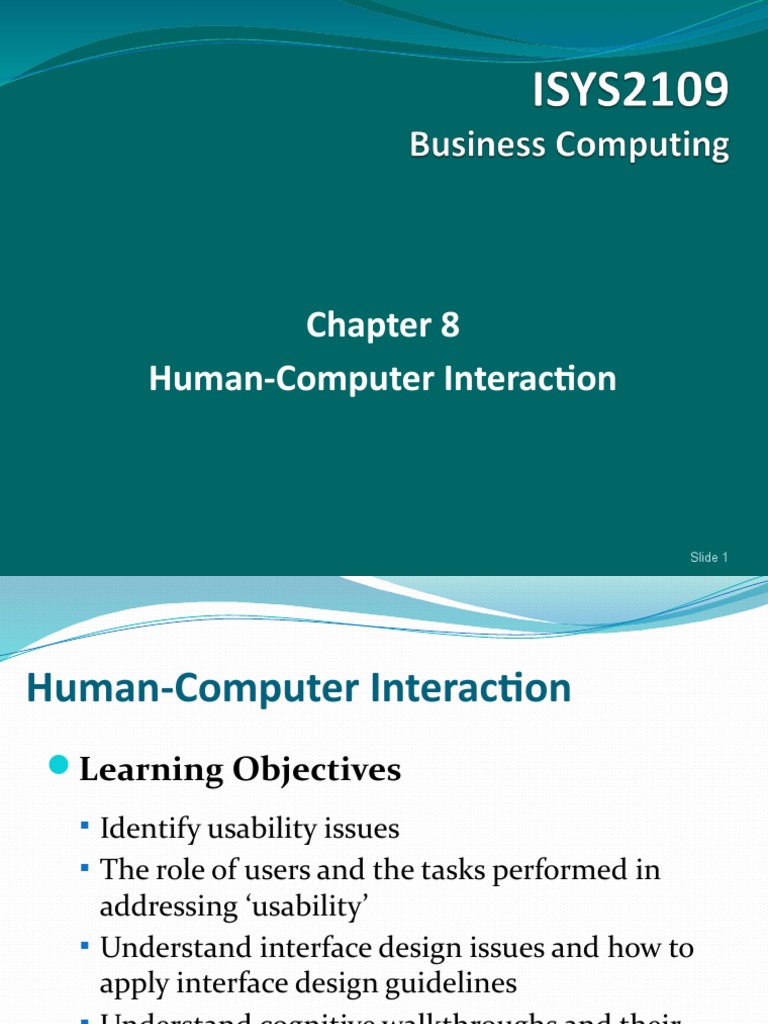 Usability in Human-Computer Interaction | PDF | Usability | Human ...