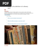 Download What is the Definition of a Literary Text by Francis Calubayan SN355884078 doc pdf