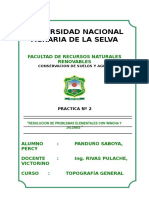 Resolución de problemas topográficos básicos con wincha y jalones