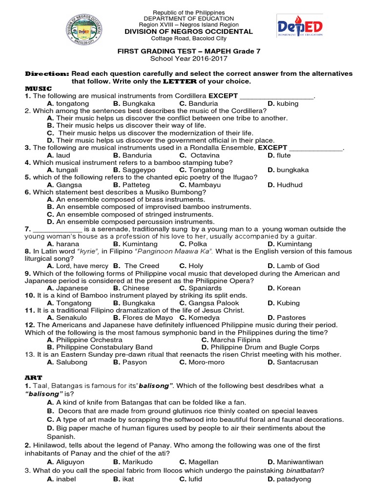 MAPEH 7 | Physical Fitness | Philippines