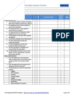 Shop Safety Checklist PDF