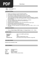 Tableau Sample Resume 3