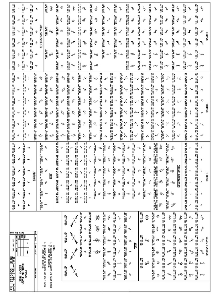 Piping Iso Block Legend 2D Model | PDF