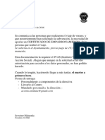 Comunicado Peticion Cert. Empadronamiento