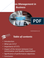 Operations Management in Business