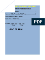 God Is Real: Equation For God'S Existance
