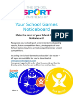 Make The Most of Your School Games Noticeboard!