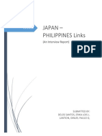 Japan - Philippines Links: (An Interview Report)