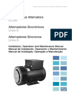 WEG Alternadores Sincronos Linha G 10680382 Manual Portugues BR