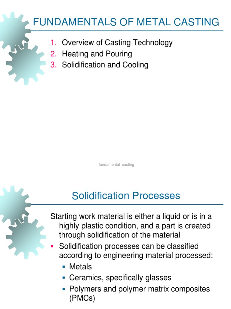 Metal Casting Fundamentals Explained | PDF | Casting (Metalworking ...