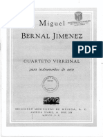 Bernal Jimenez Miguel Cuarteto Virreinal Score PDF